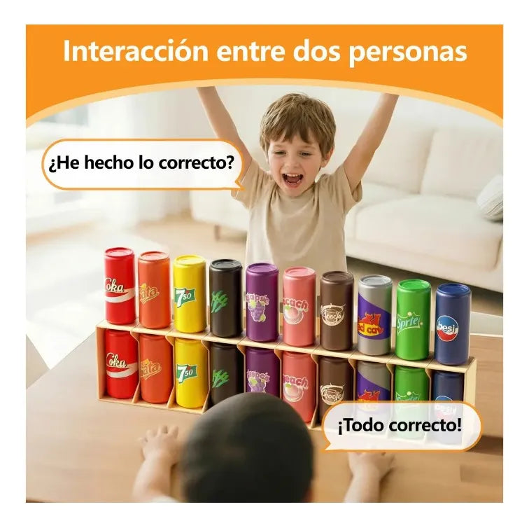 Juego De Memoria De Mesa Adivina Las Botellas