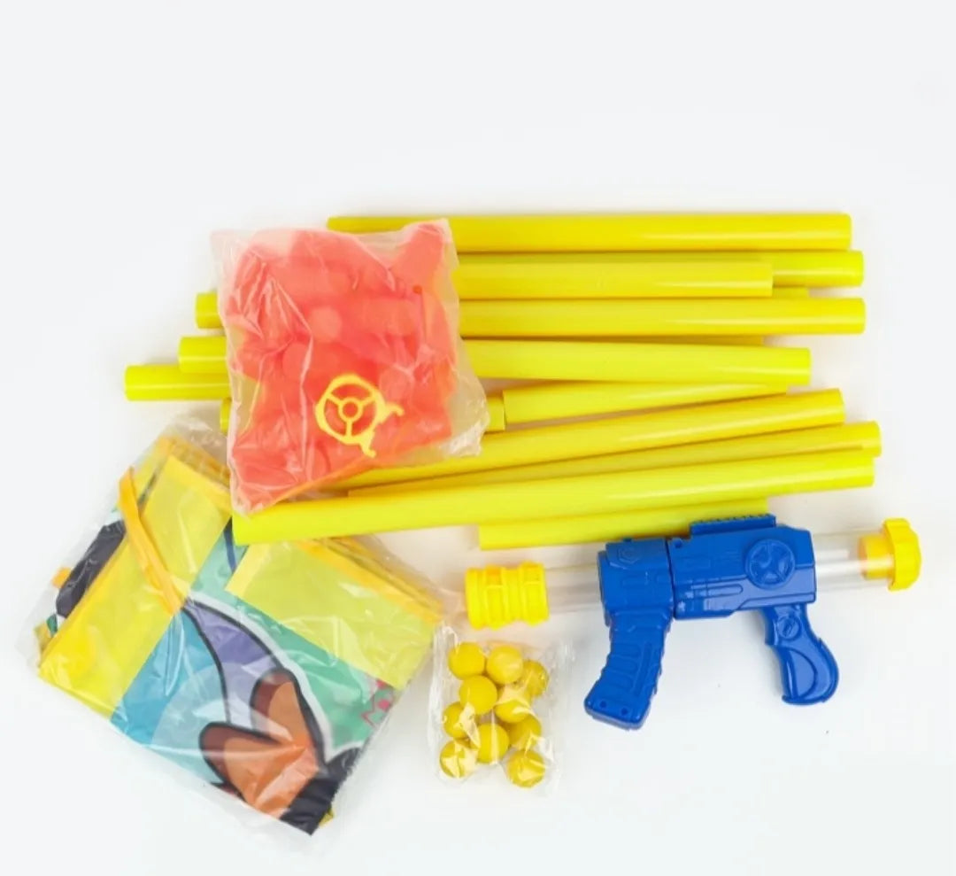 Juego Shooter Pistola De Aire Con Objetivo 130cm