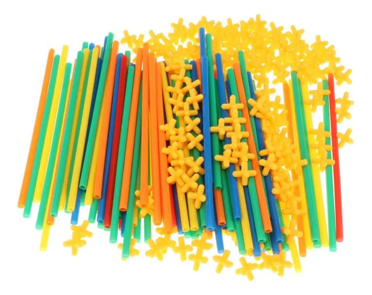 Juego De Encastre Palitos Con Conectores 110pcs