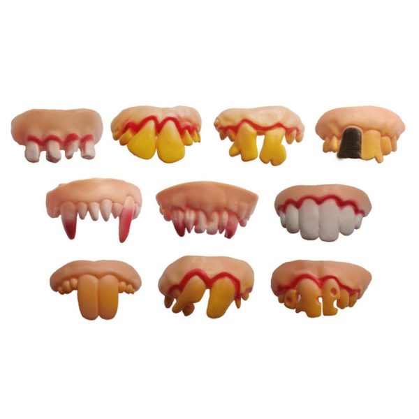 Dientes De Juguete Sorpresitas Cotillón Pack X6