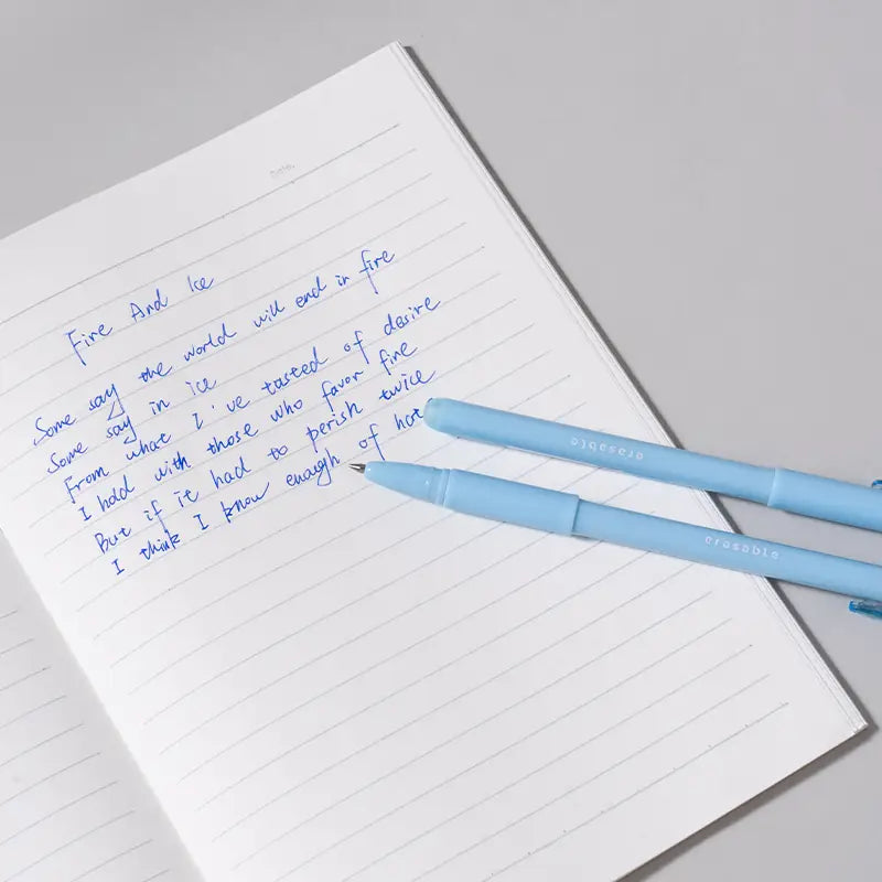 Bolígrafo Borrable Deli Con Capuchón Tinta Azul