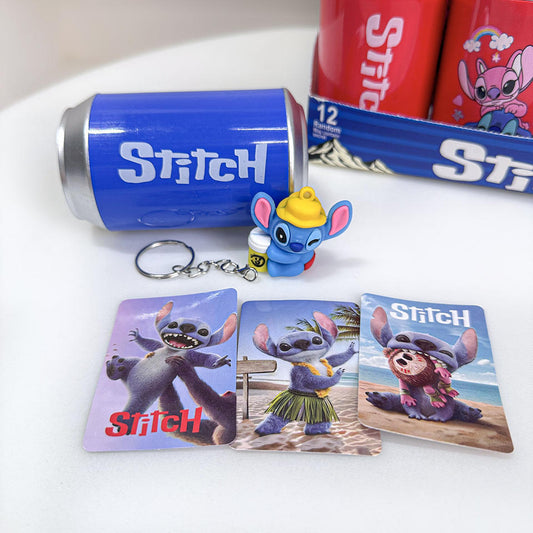 Lata Con Llavero Sorpresa De Stitch