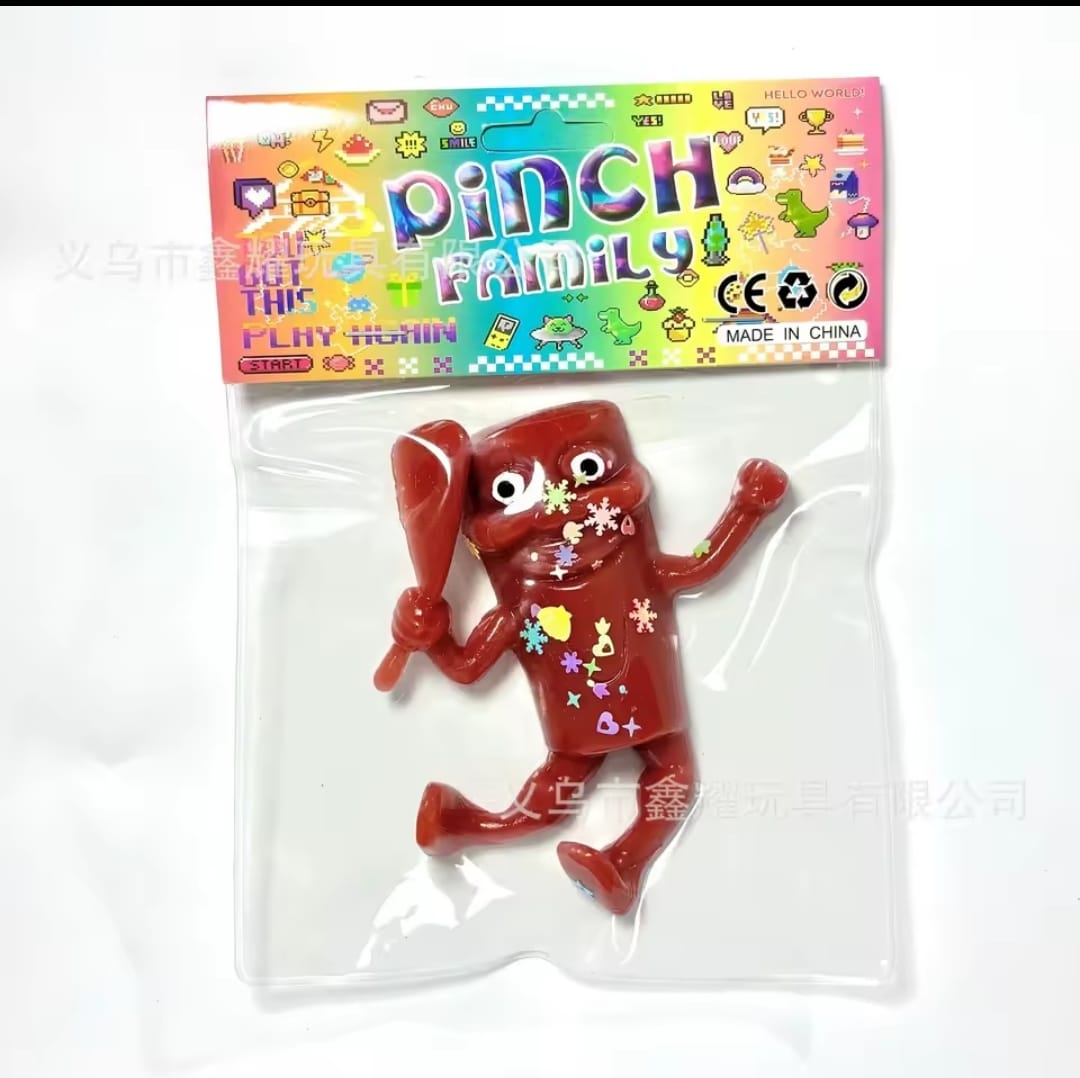 Squishy Italian Brainrot Pinch Family Pack X3