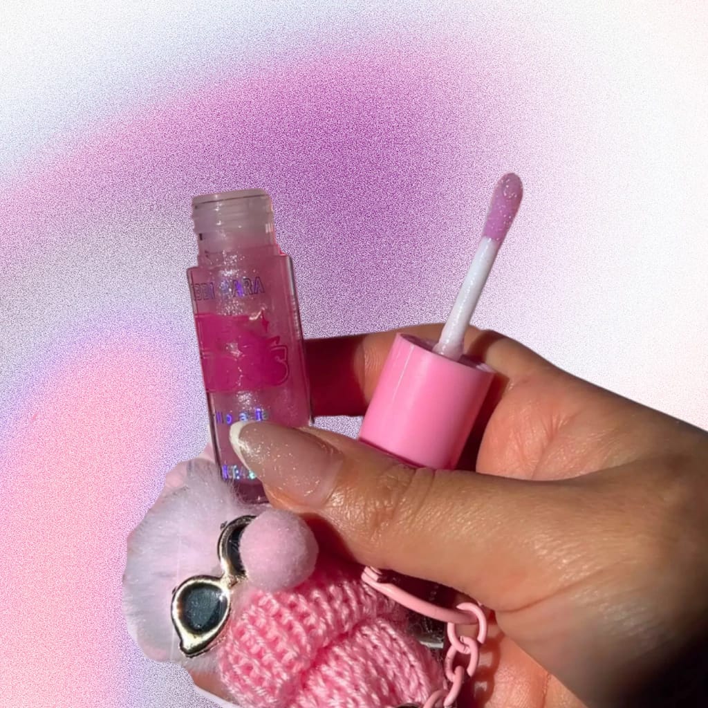 Maquillaje Brillo Labial Infantil Con Llavero Gloss