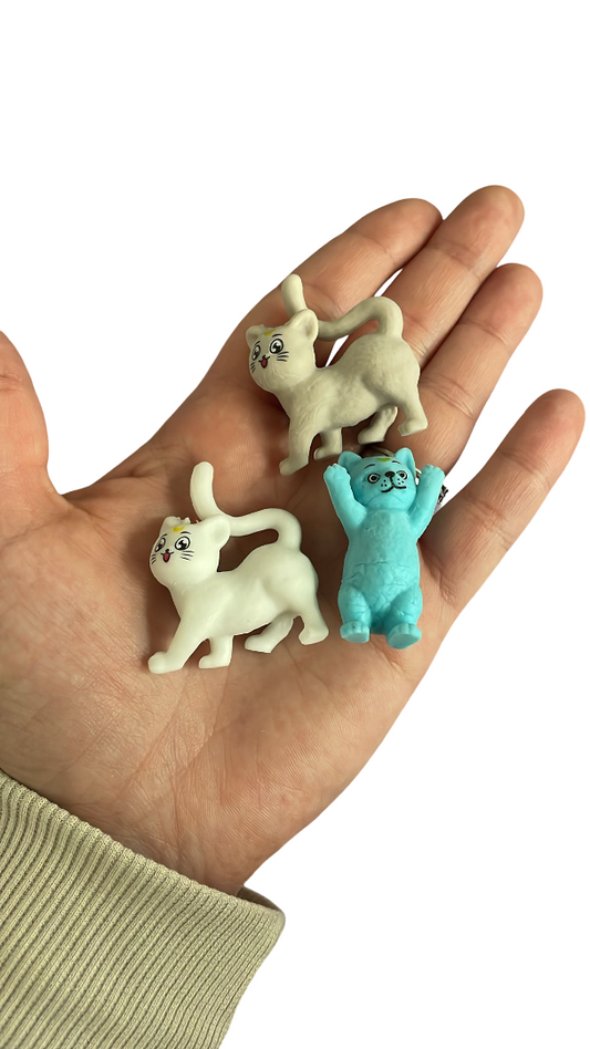 Gatos De Goma 4cm Sorpresitas Souvenirs Pack X20