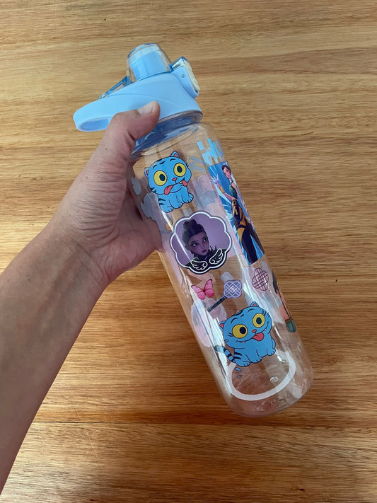 Botella Cantimplora 1lt Guerreras Kpop Demon Hunters