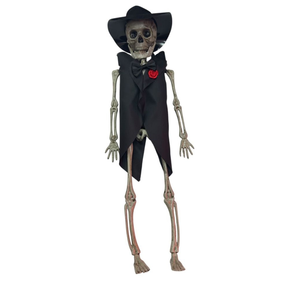 Decoración Calavera Novia O Novio Esqueleto 40cm