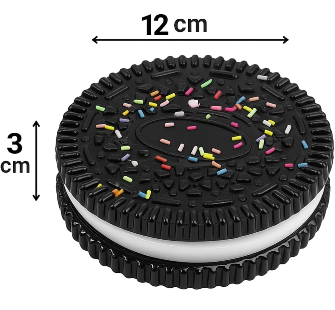 Squishy Galleta Grande 12cm Negro O Rosa Antiestres