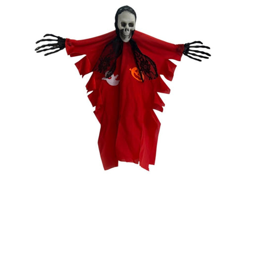 Decoración Calavera Halloween 23cm Colgante