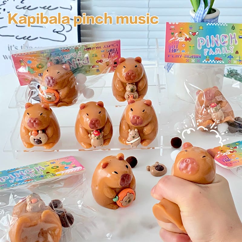 Squishy Capibara Amansaloco Antiestres 6cm