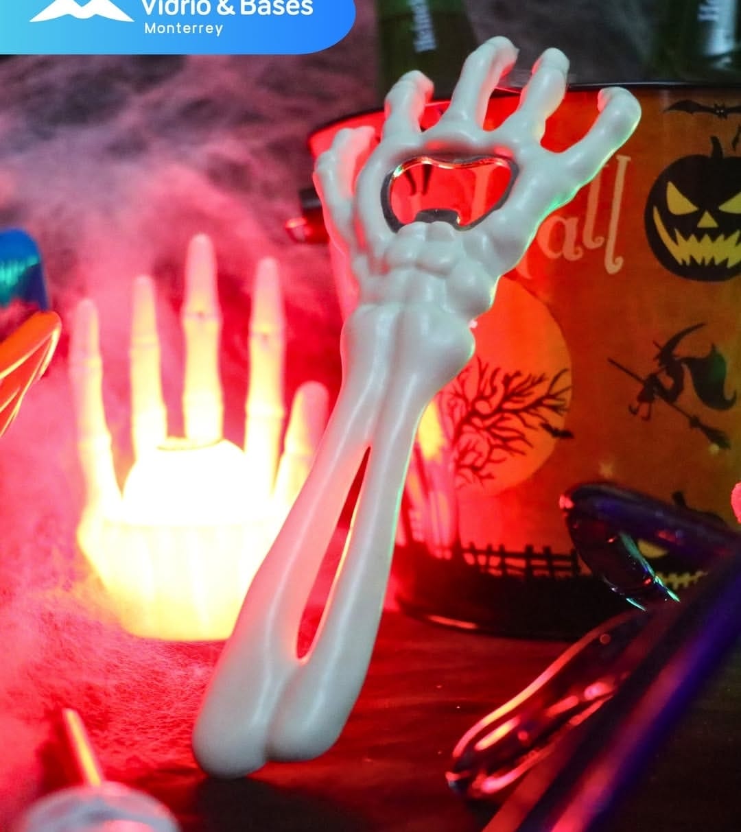Destapador De Botella Halloween Esqueleto Mano