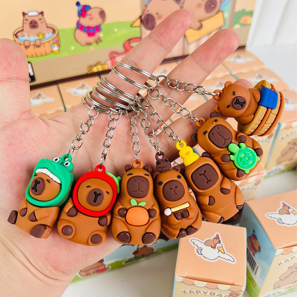 Llavero Capibara Pack X12 Sorpresitas Cumpleaños