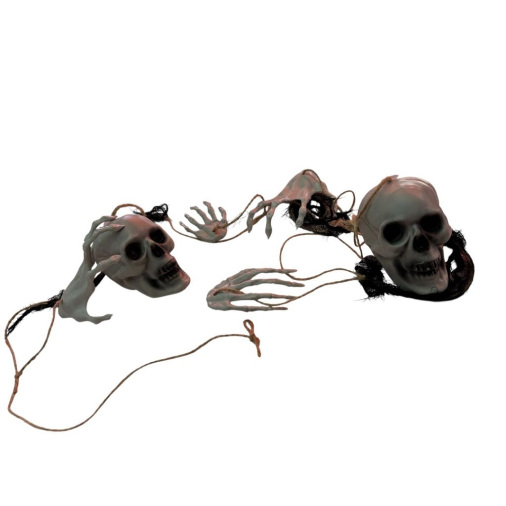 Deco Halloween Calaveras Y Manos De Esqueleto 150cm