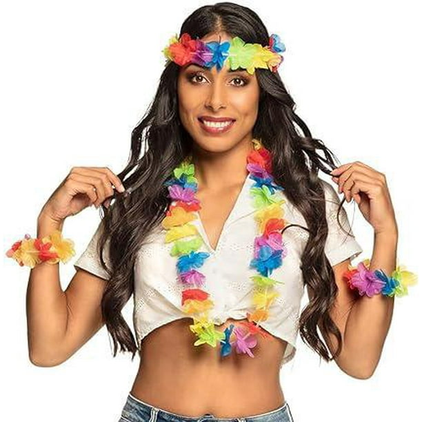 Collar Hawaiano Pack X12 Fiestas Cotillon