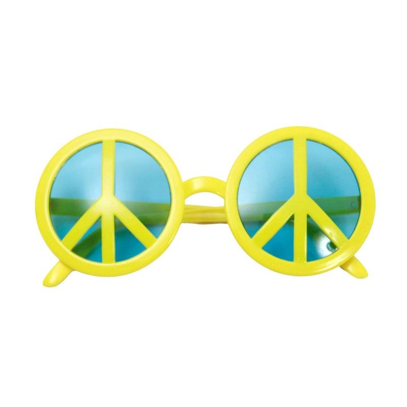 Lentes Gigantes Símbolo De La Paz 25cm Pack X6