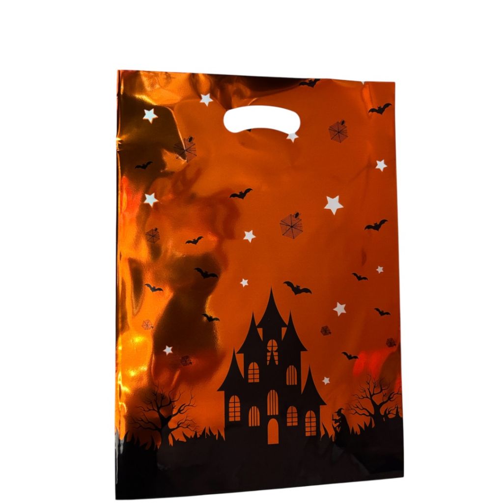 Bolsa Metálizada 21x30 Cm Pack X10 Halloween