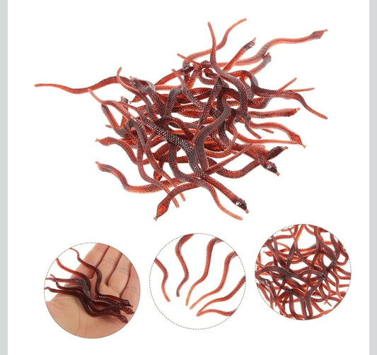 Pack De 6 Víboras 10cm Decoración Halloween