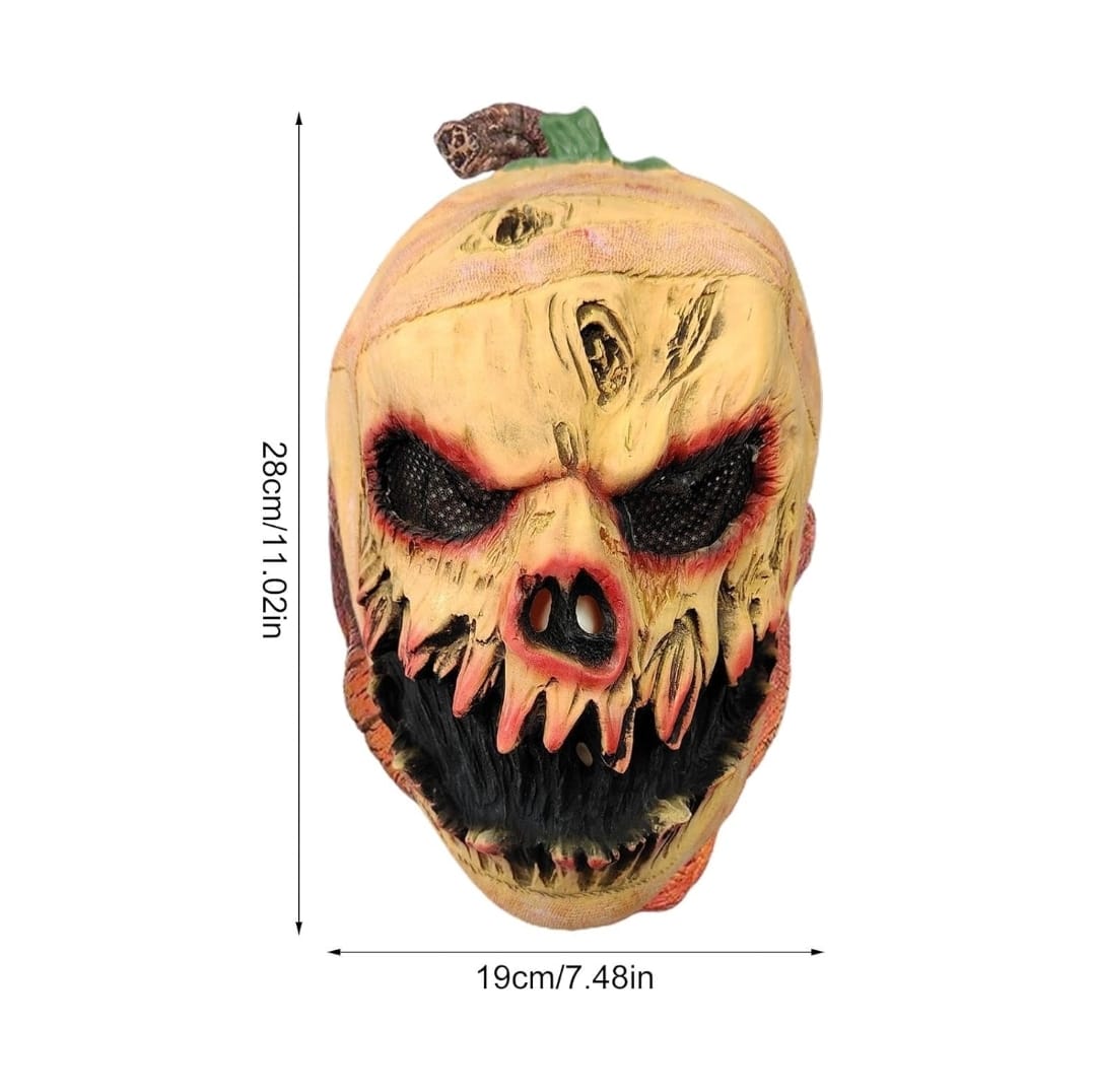 Mascara Calabaza Zombie En Latex Halloween