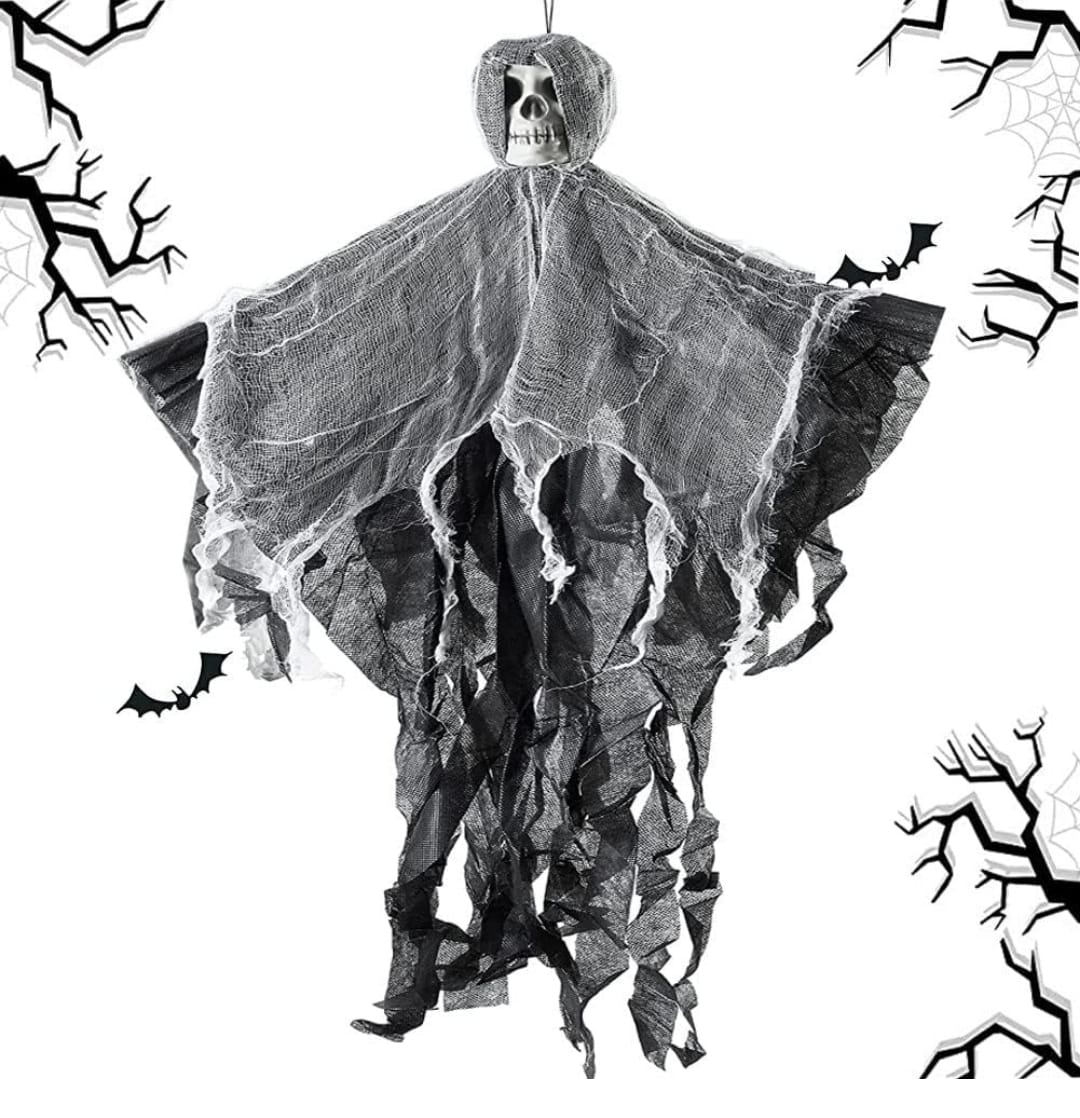 Colgante Calavera Fantasma Deco Halloween 85x60