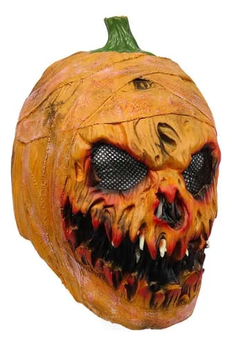 Mascara Calabaza Zombie En Latex Halloween