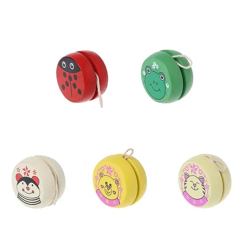 Yoyo En Madera Montessori Pack X6