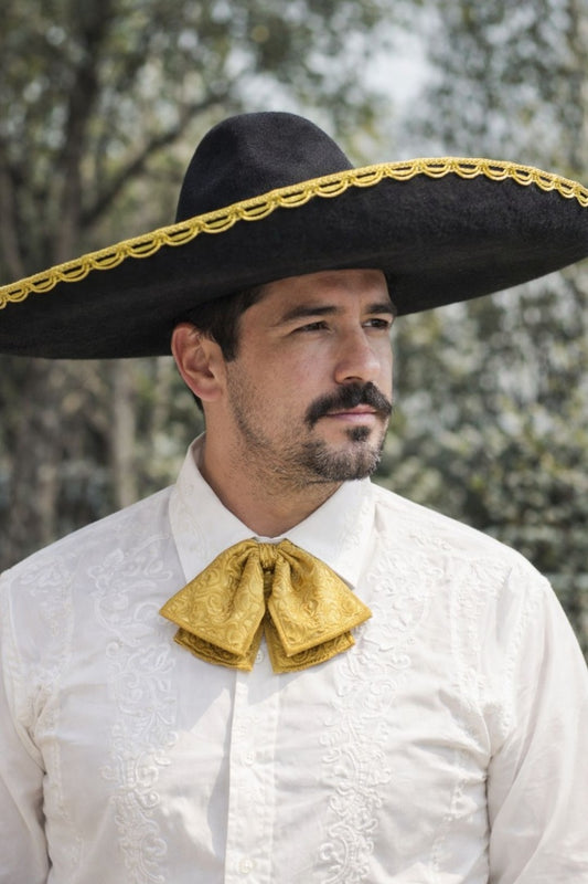 Sombrero Mexicano De Fieltro Negro Mariachi