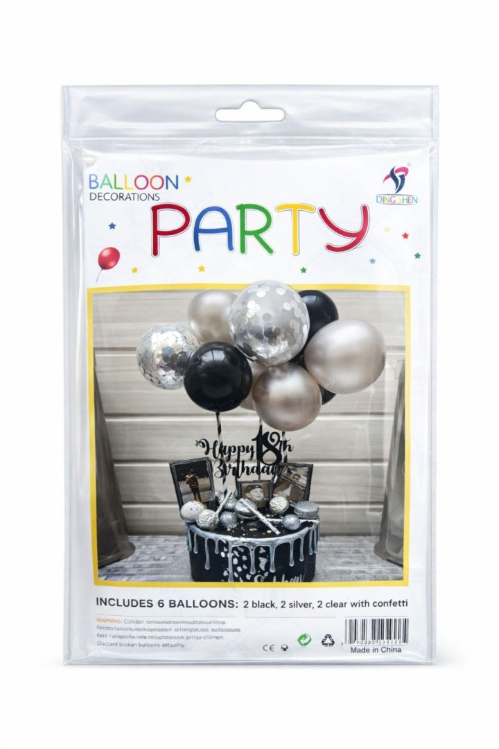 Set De Globos Para Torta 6pcs Decoracion