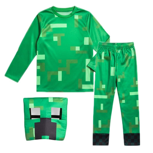 Disfraz Creeper Minecraft Para Niño Completo