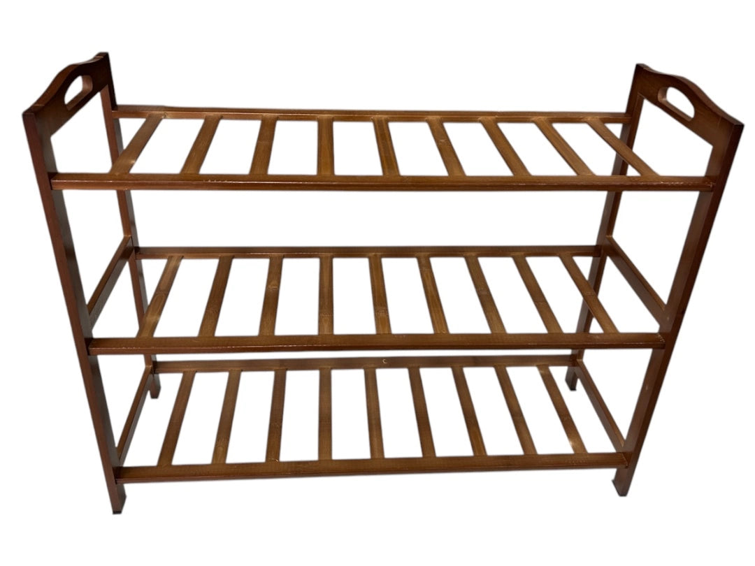 Zapatero De Madera Con 3 Estantes Organizador