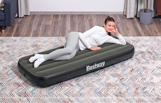 Colchón Inflable Bestway 1 Plaza Negro Camping