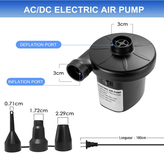 Inflador Eléctrico Para Colchones, Camas, Piscinas