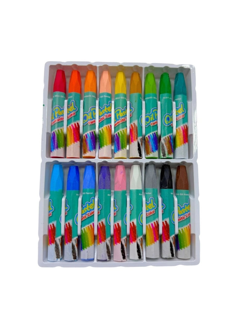 Set De 18 Crayones Pastel Al Óleo Fantástico Color