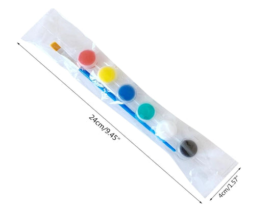 Juego de pintura acrílica lavable de 6 colores pack x12