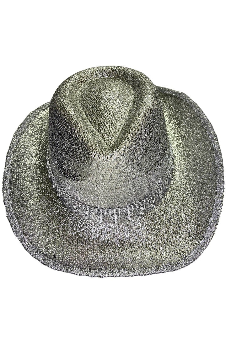 Sombrero Vaquero Cowboy De Fieltro Con Purpurina