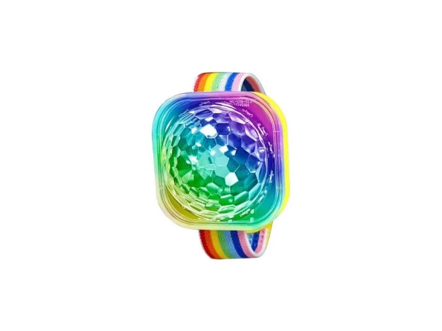 Pulsera Cotillón Disco Led Circular Carga Usb