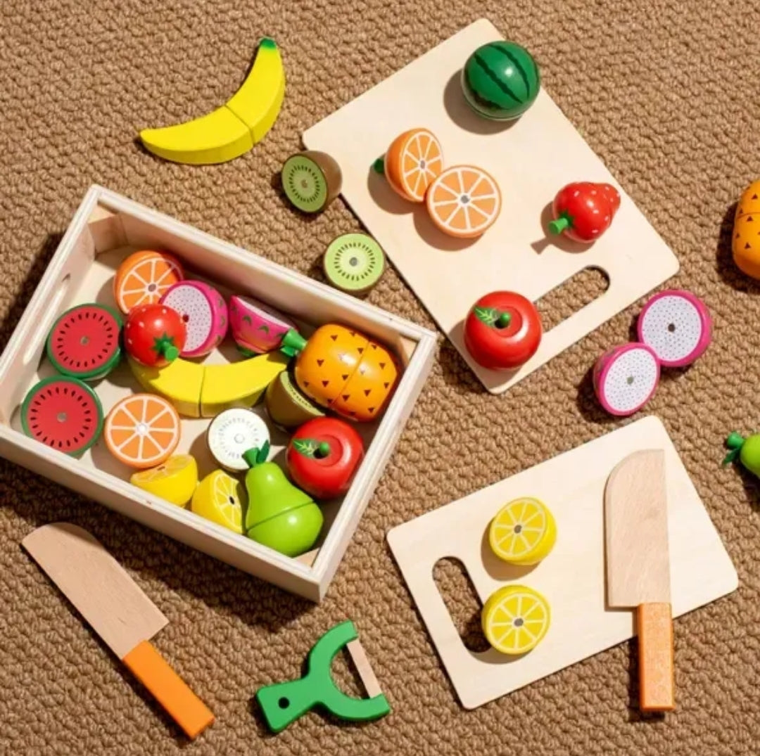 Juego de Frutas Magnéticas de Madera 16 Piezas