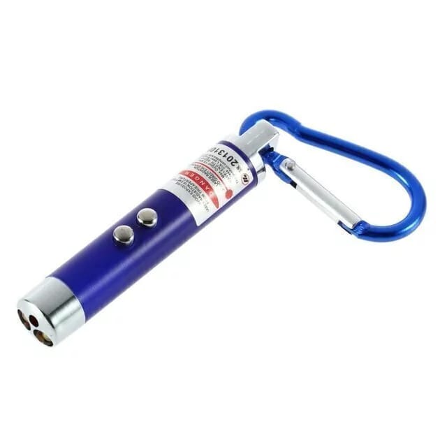Llavero Laser 3 en 1 Linterna Luz Ultravioleta Y Puntero