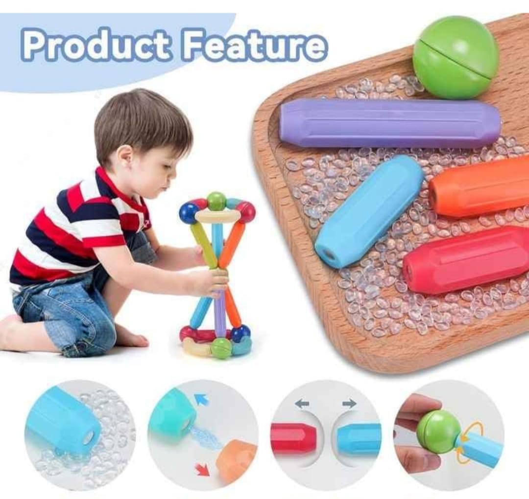 Juego Magnético 38pcs Coloridas Construcción Formas