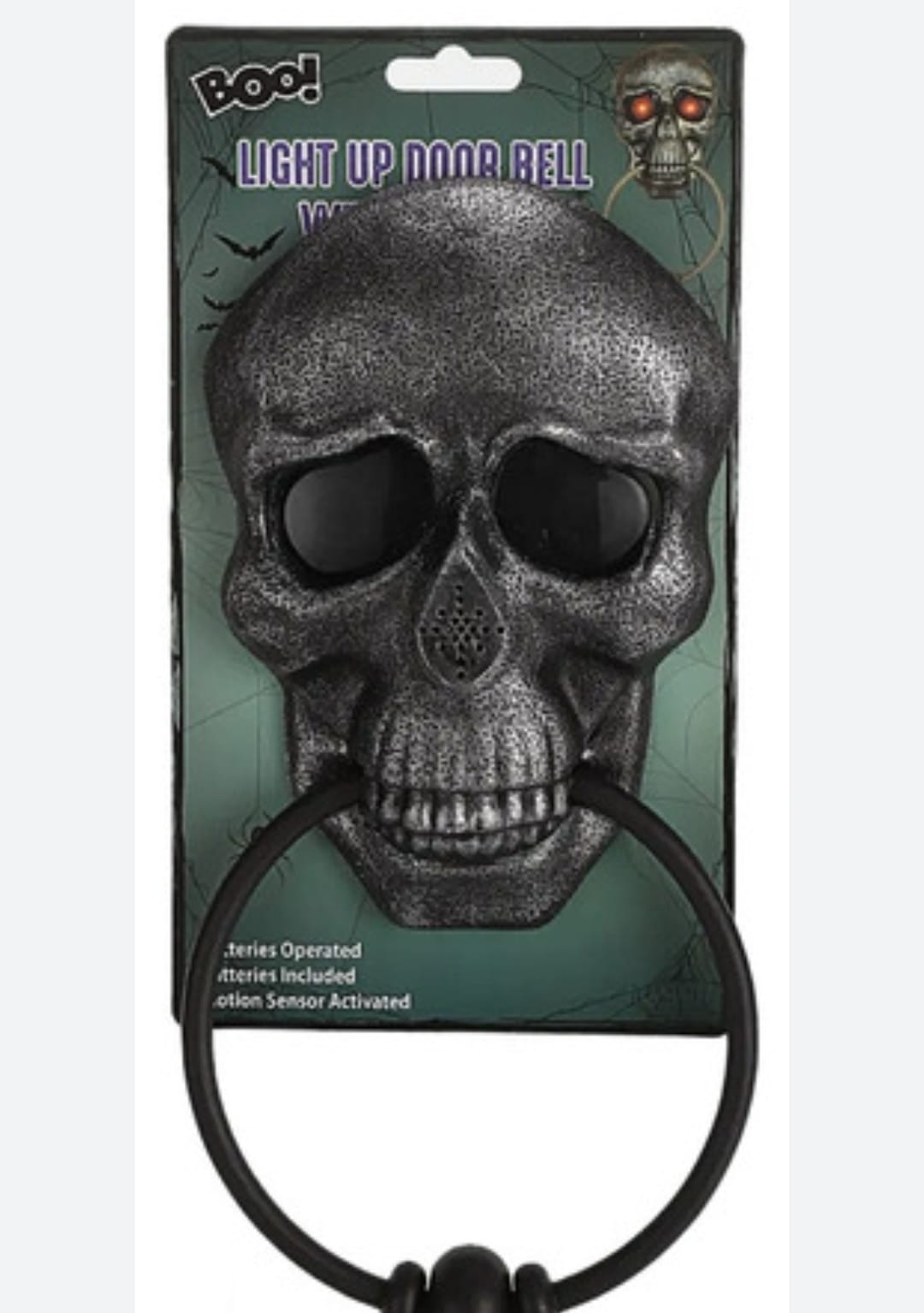 Timbre Llamador De Puerta Deco Halloween Luz Sonido