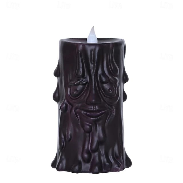 Vela Led Decoracion Halloween A Pila 11cm
