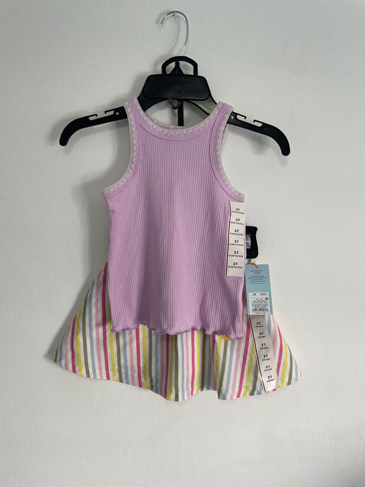 Conjunto Musculosa y Pollera con calza Niña talle 3