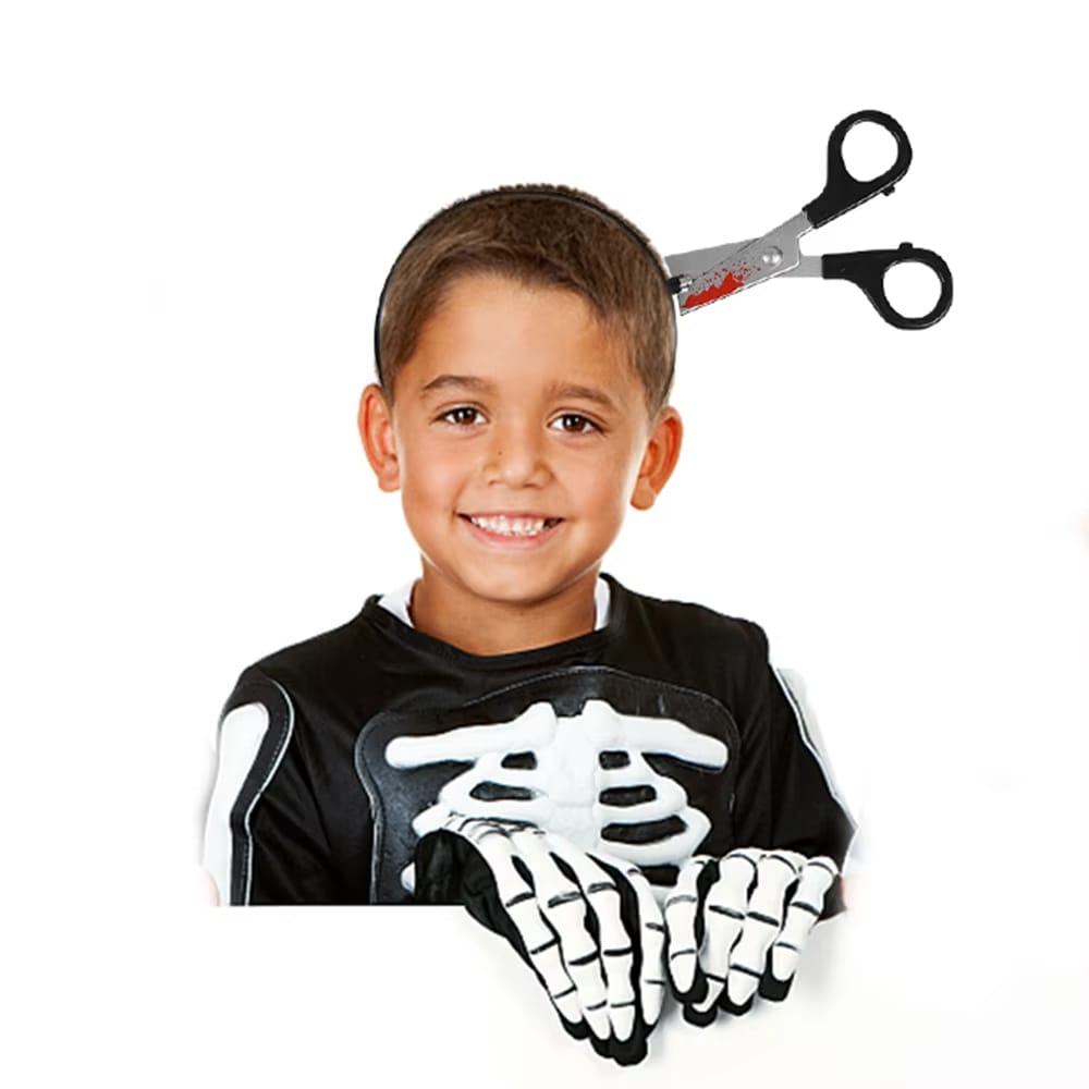 Vincha Tiara Halloween Tijera Accesorio