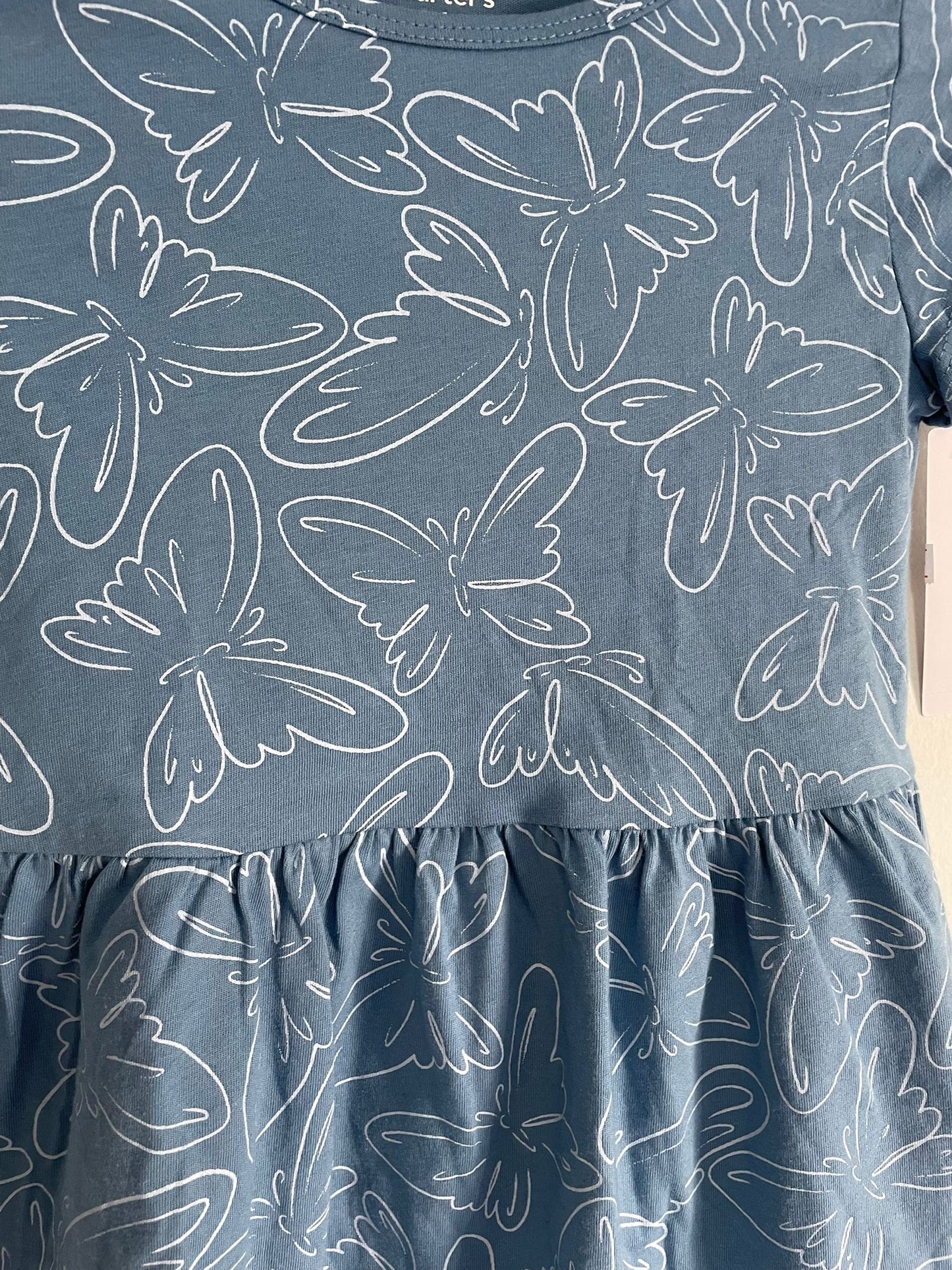 Vestido Celeste con mariposas Carters talle 4