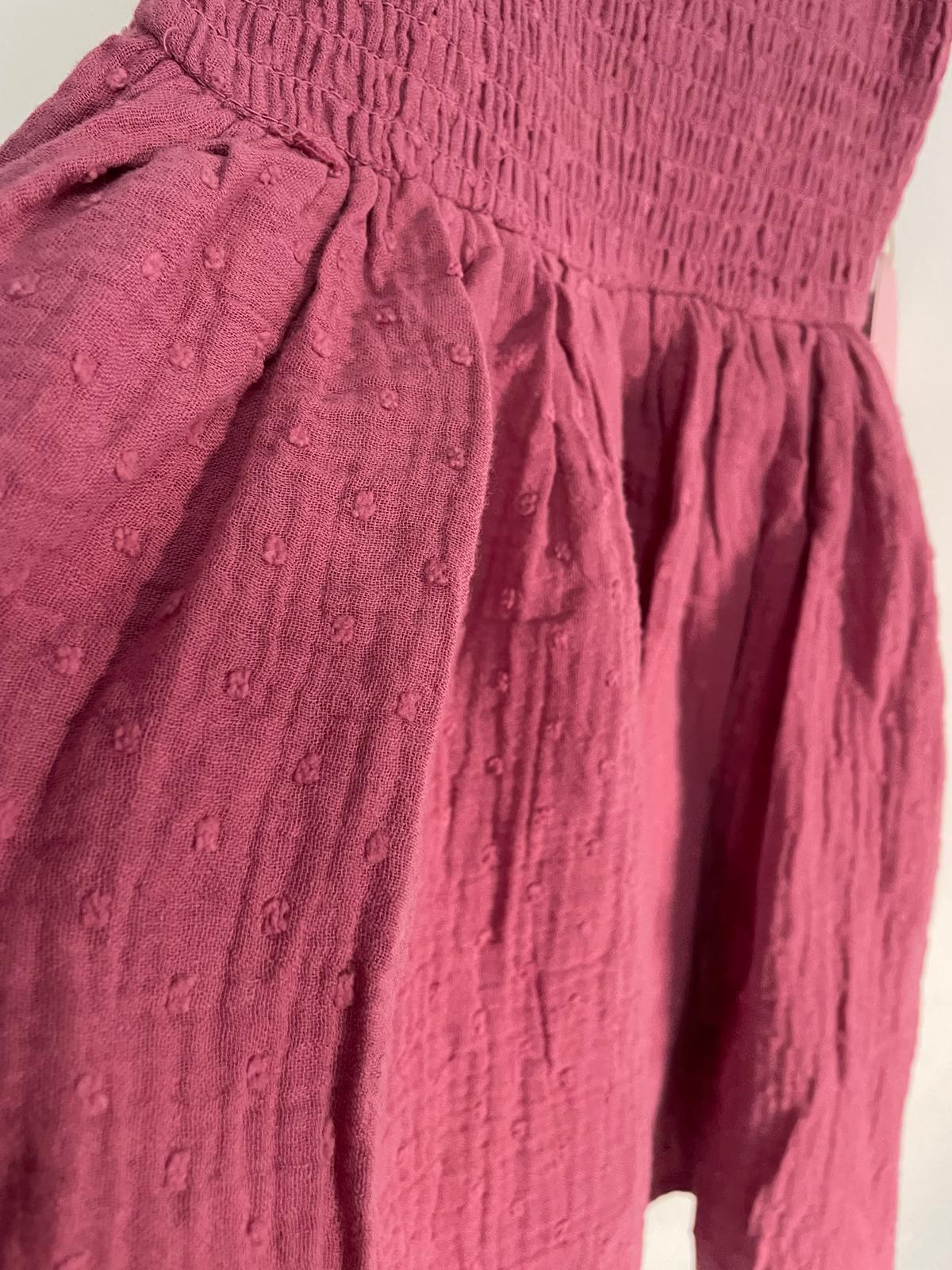 Vestido solera con Broche de pelo talle 6