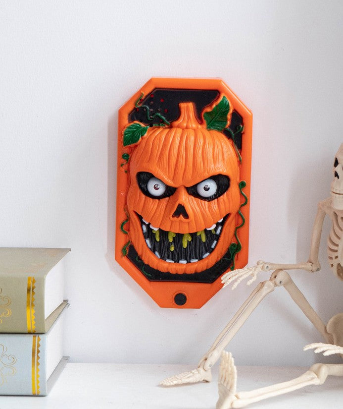 Timbre Decorativo Halloween Luz Y Sonido A Pila