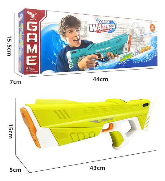 Pistola De Agua Recargable Usb Electrica 43cm