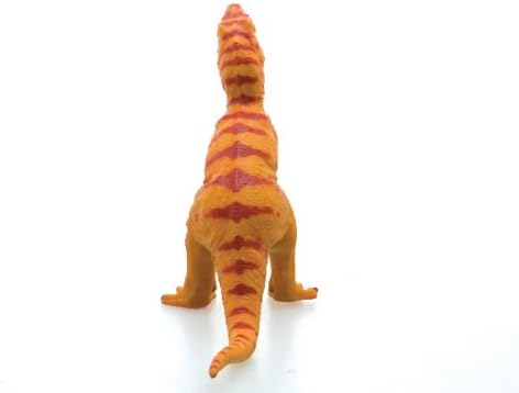 Muñeco Dinosaurio Trex Grande De Goma 28cm Naranja