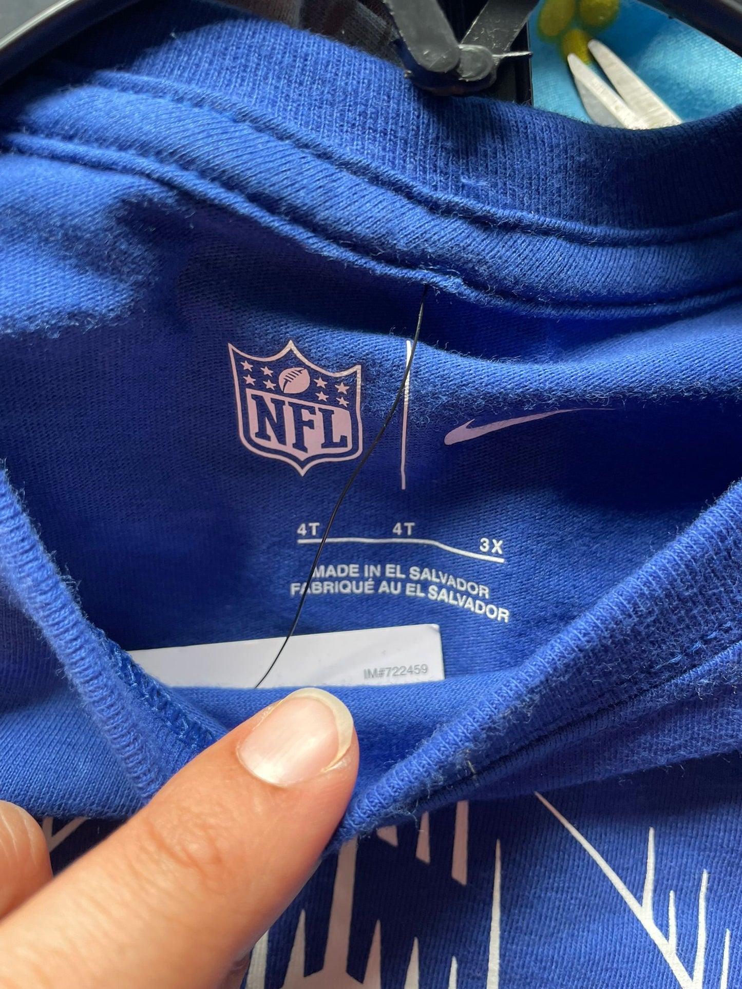 Conjunto Remera Y Short Nike NFL talle 4