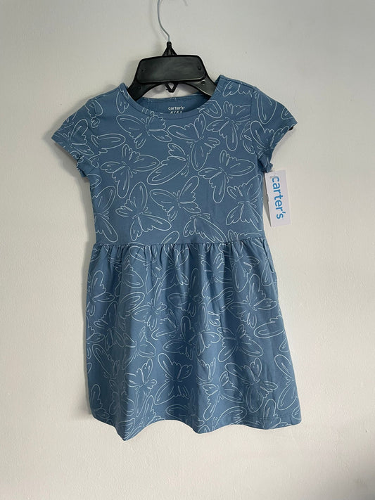 Vestido Celeste con mariposas Carters talle 4