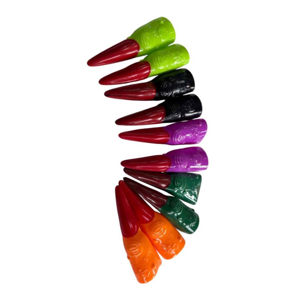 Uñas De Bruja Disfraz Halloween Pack X10 Accesorios
